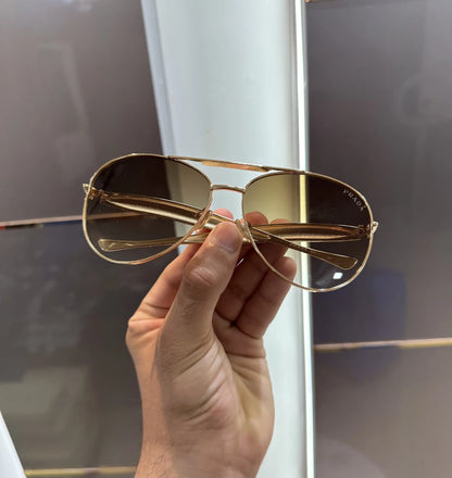 Prad a Gold Brown Metal Premium Shades 5008