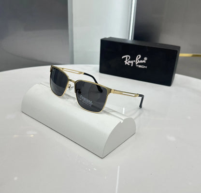 RayBan Gold Black Premium Shades 2825