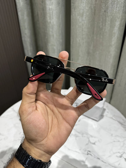 RayBan Gold Black Premium Shades 943