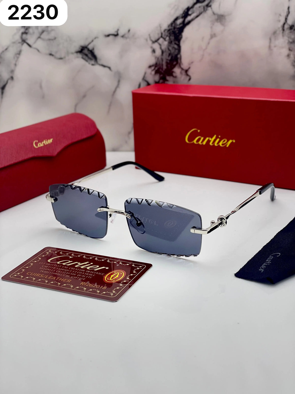 Cartier 2230 Silver Black 
