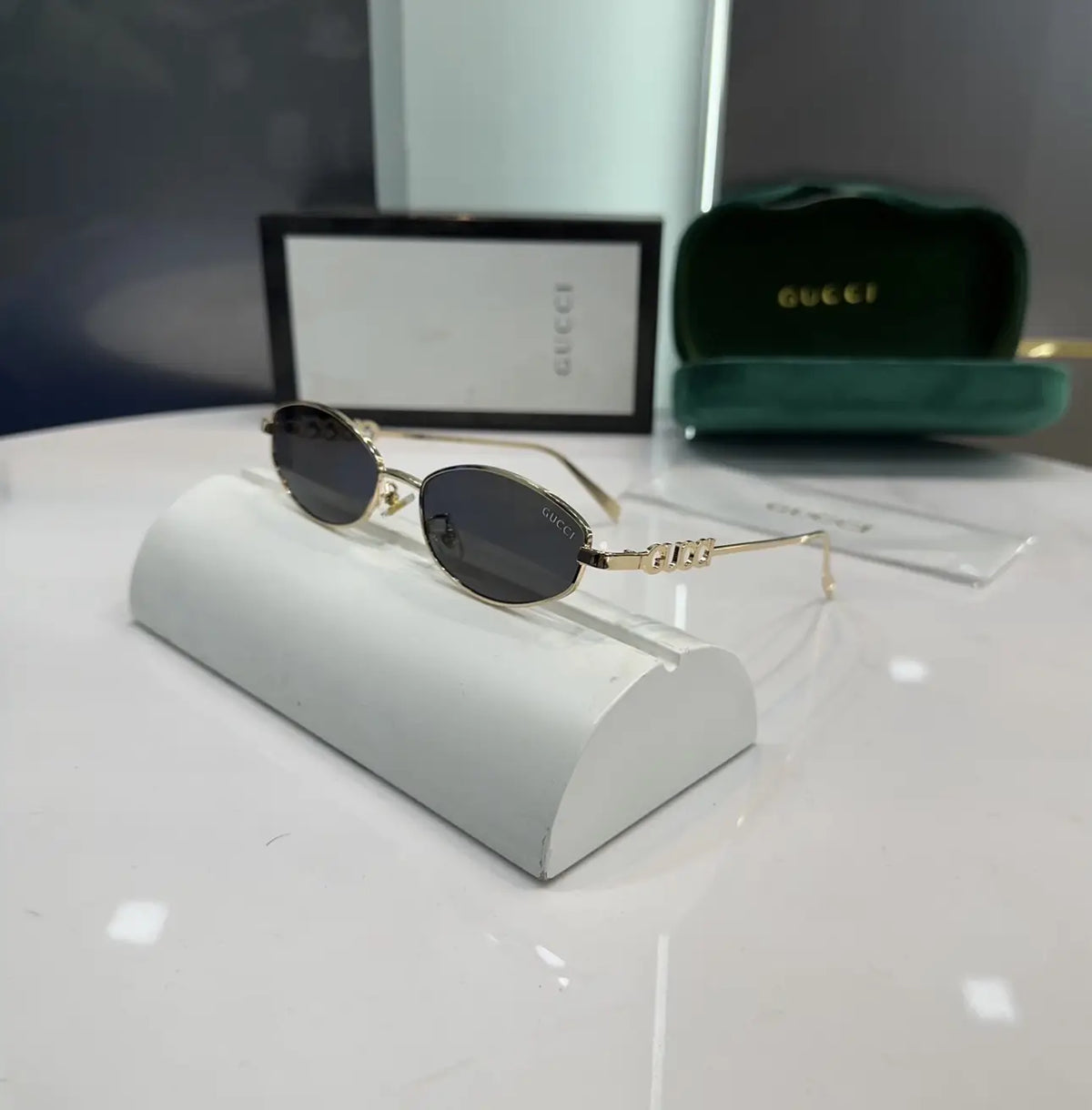 Gucc i Gold Black Premium Shades 2827