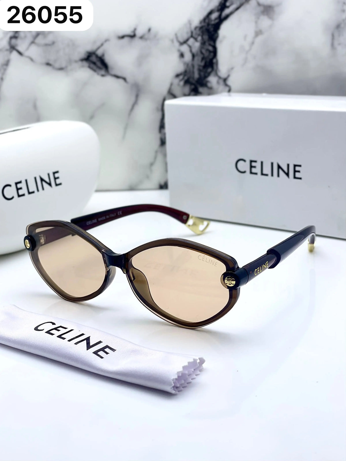 Celine 26055 Brown Peach 