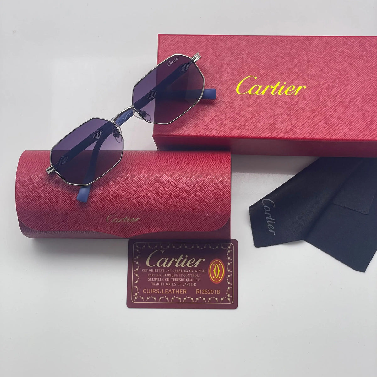 Cartier 8171 Silver Black Shaded