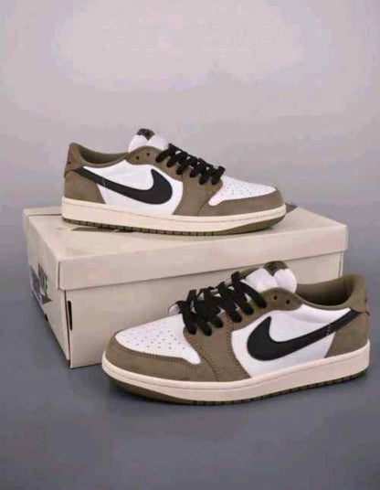 SALE NK AIR JORDAN 1 RETRO LOW OG MEDIUM OLIVE BLACK WHITE SAIL