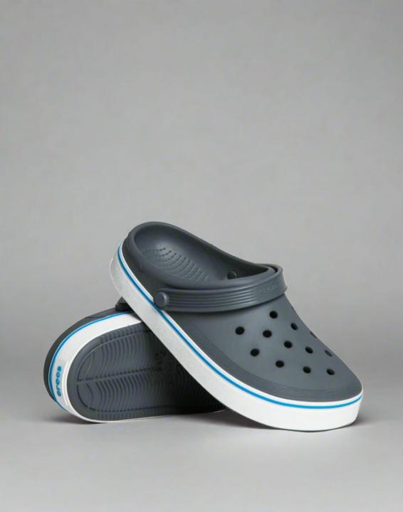 CROCS OFF COURT CLOGS GREY BLUE