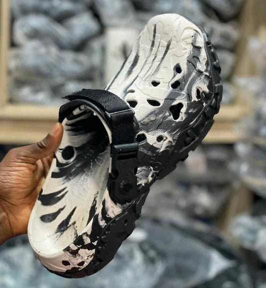 CROCS TERRAIN ALL CLOG BLACK WHITE