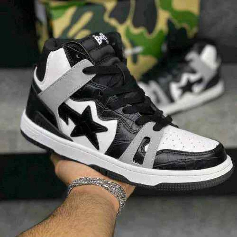 SALE A BATHINGAHPE HI BLACK LIGHT GREY