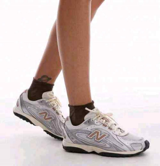 SALE NB SILVER METALIC WHITE AND BROWN