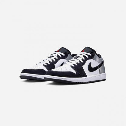 NK AIR JORDAN 1 LOW WHITE FIRE RED BLACK
