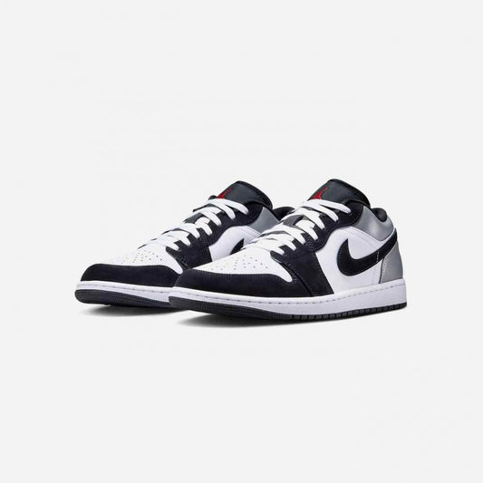 NK AIR JORDAN 1 LOW WHITE FIRE RED BLACK